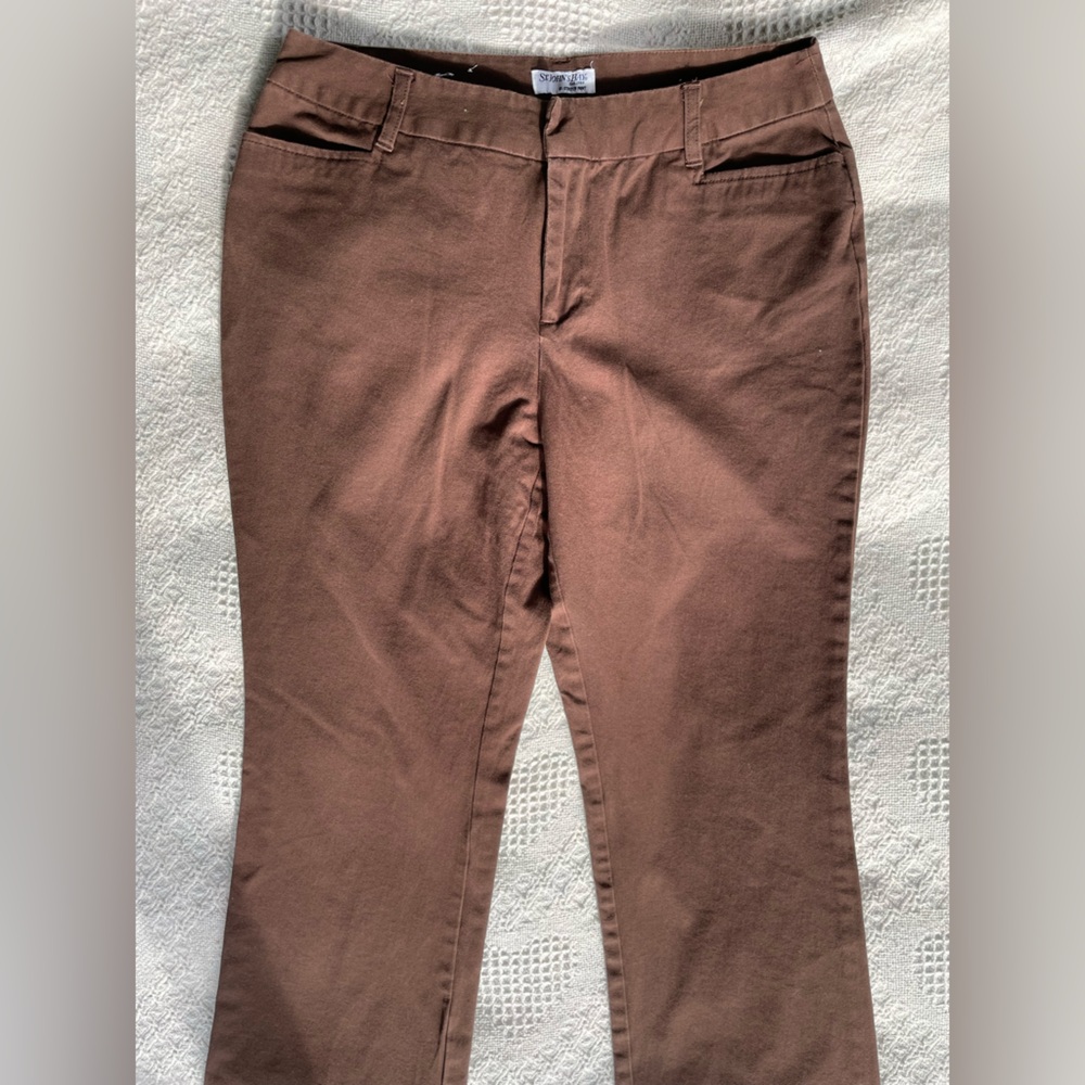 St. John's Bay Chocolate Brown Stretch Pants